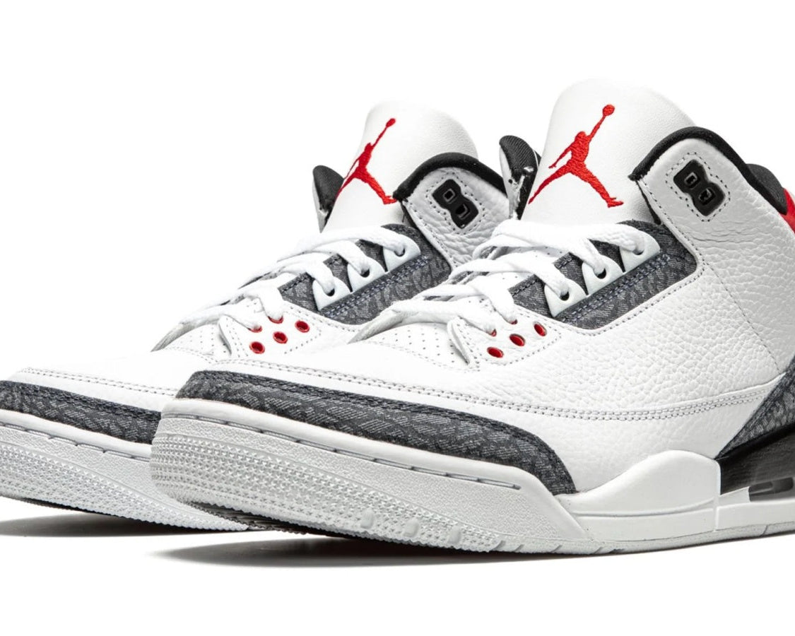 Air Jordan 3 Retro SE-T Denim "Japan Exclusive - Fire Red" sneaker product image 2 | Foot Spikes
