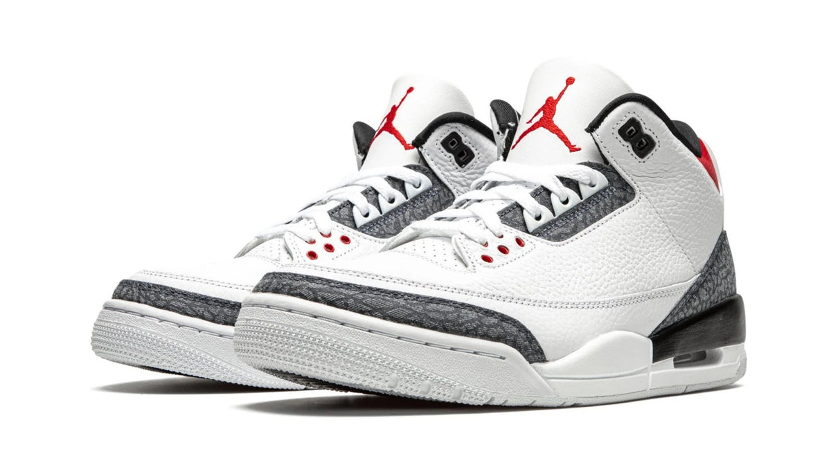 Air Jordan 3 Retro SE-T Denim "Japan Exclusive - Fire Red" sneaker product image 2 | Foot Spikes