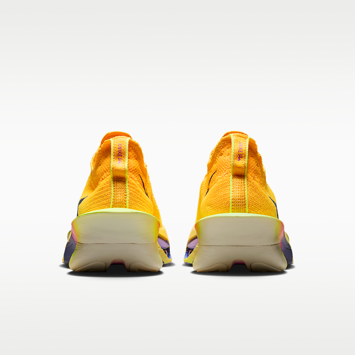 Alphafly NEXT% 3 'Laser Orange Indigo Burst Citron sneaker product image 6 | Foot Spikes
