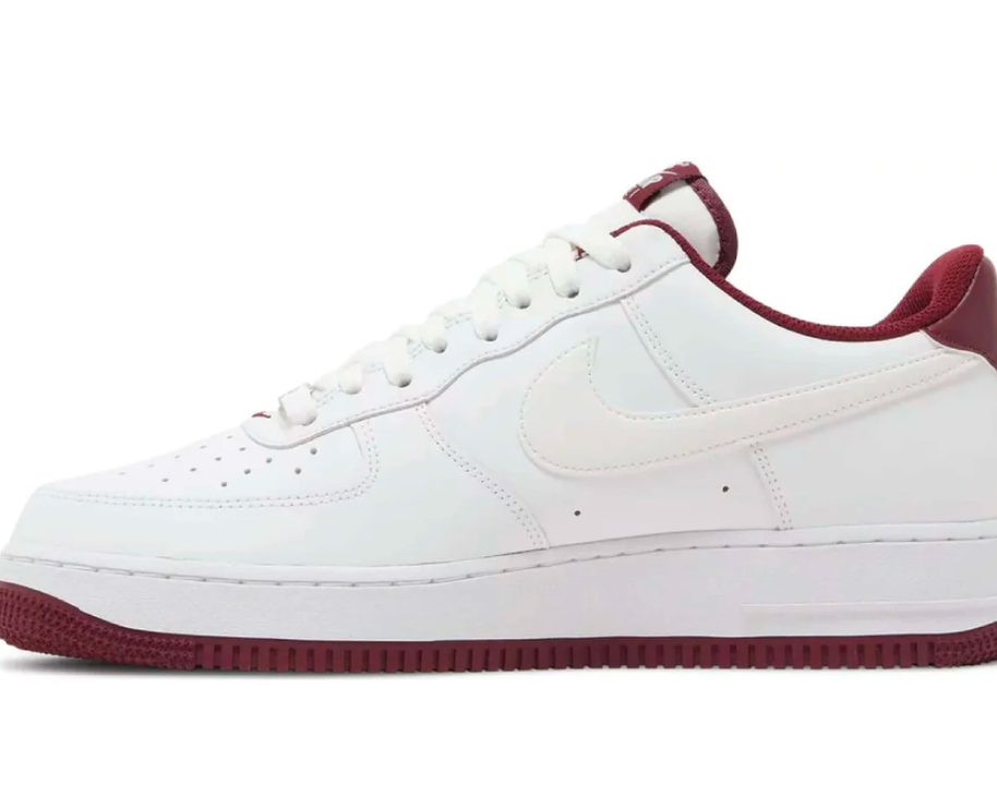 Nike Air Force 1 '07 'White Dark Beetroot' sneaker product image 1 | Foot Spikes