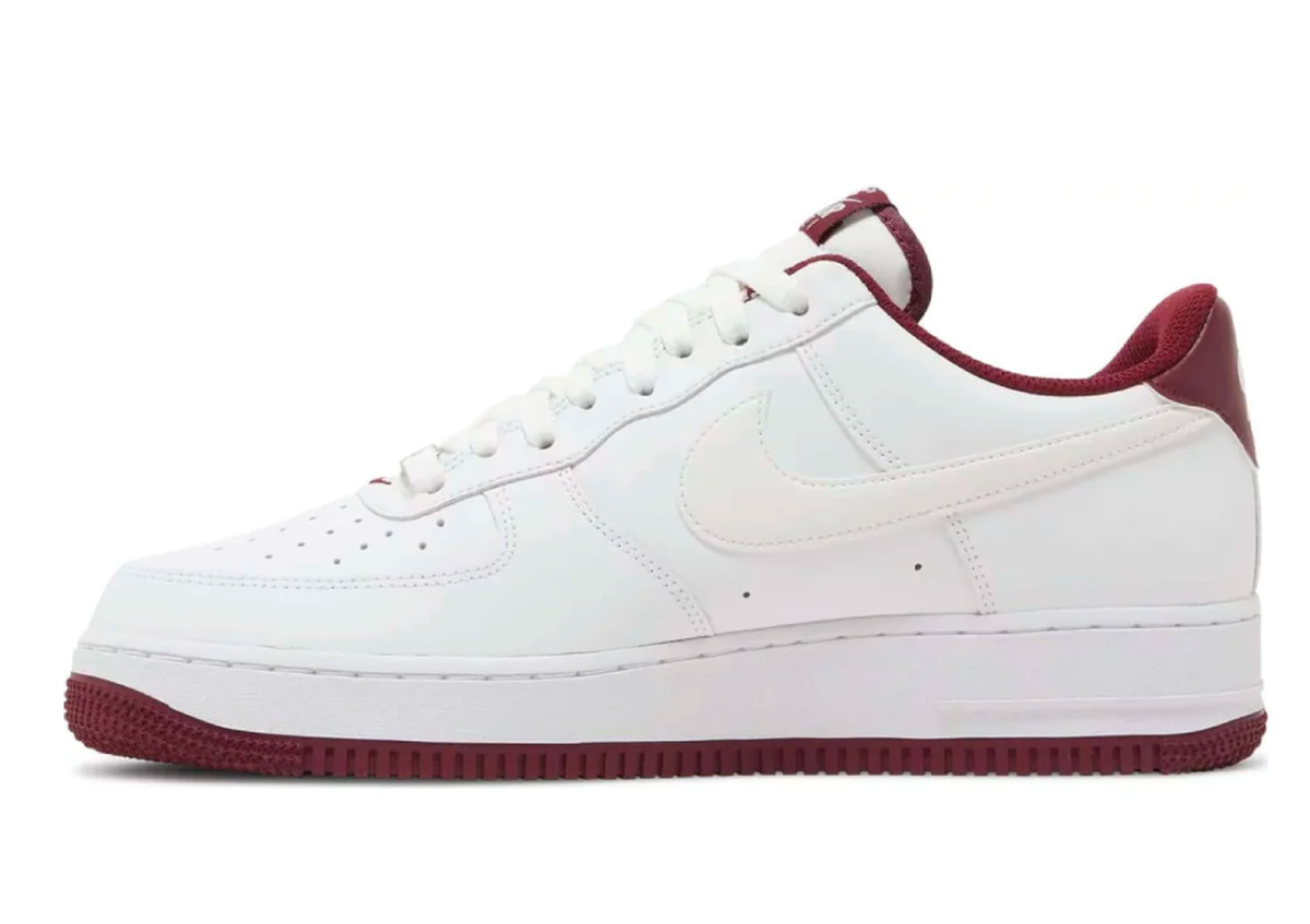 Nike Air Force 1 '07 'White Dark Beetroot' sneaker product image 1 | Foot Spikes