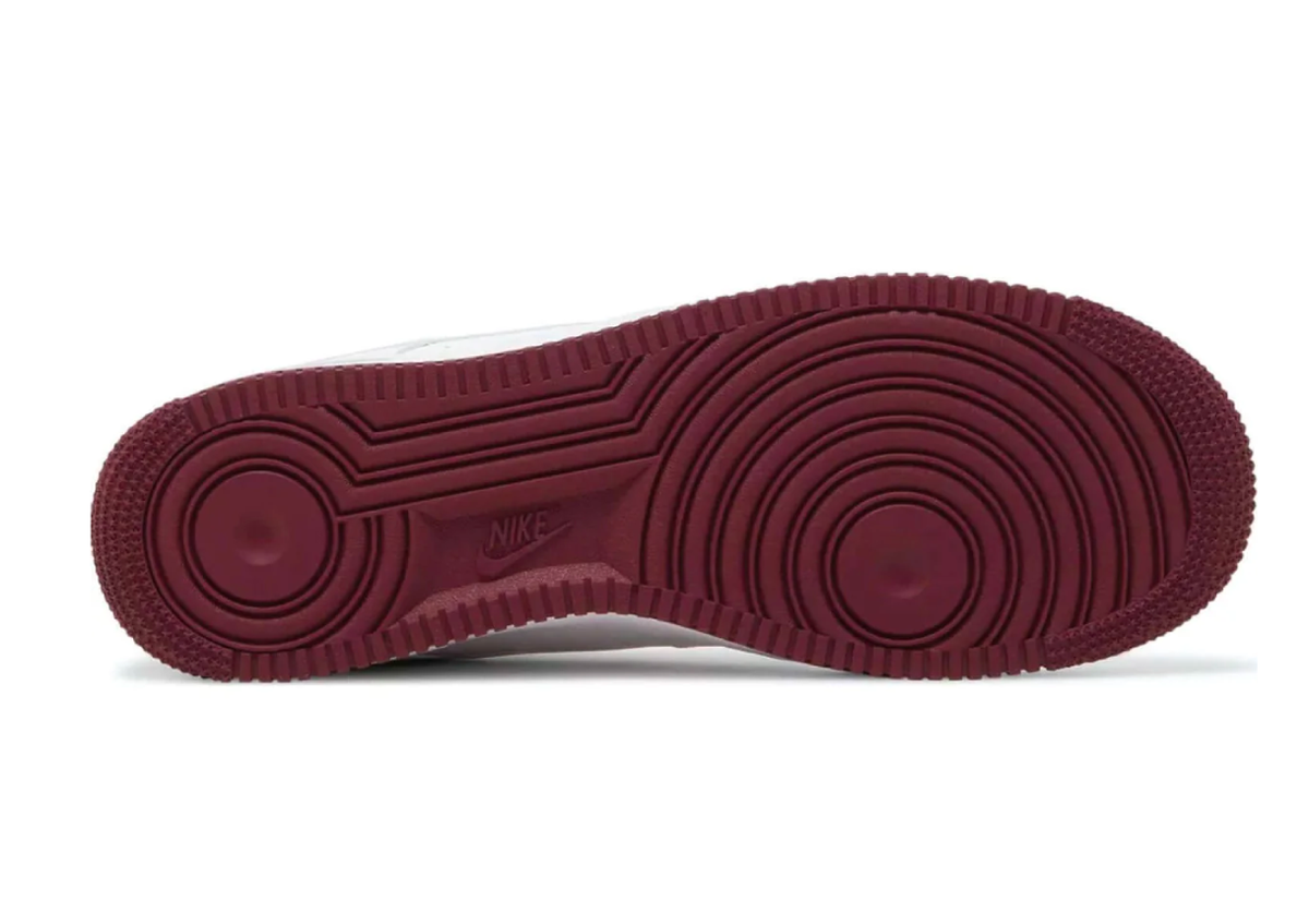 Nike Air Force 1 '07 'White Dark Beetroot' sneaker product image 2 | Foot Spikes