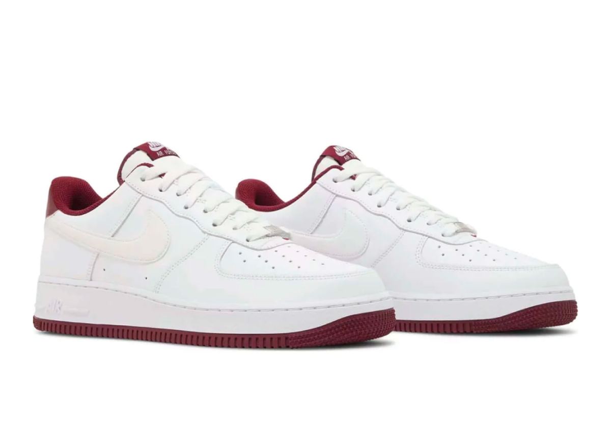 Nike Air Force 1 '07 'White Dark Beetroot' sneaker product image 4 | Foot Spikes