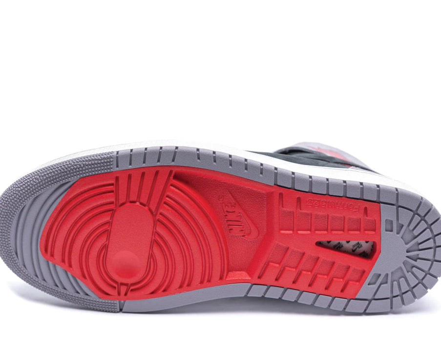 Air Jordan 1 High Zoom Air CMFT 2 Black Fire Red Cement sneaker product image 4 | Foot Spikes