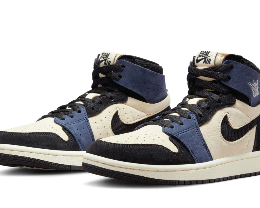 Air Jordan 1 High Zoom Air CMFT 2 Muslin Blackened Blue sneaker product image 2 | Foot Spikes