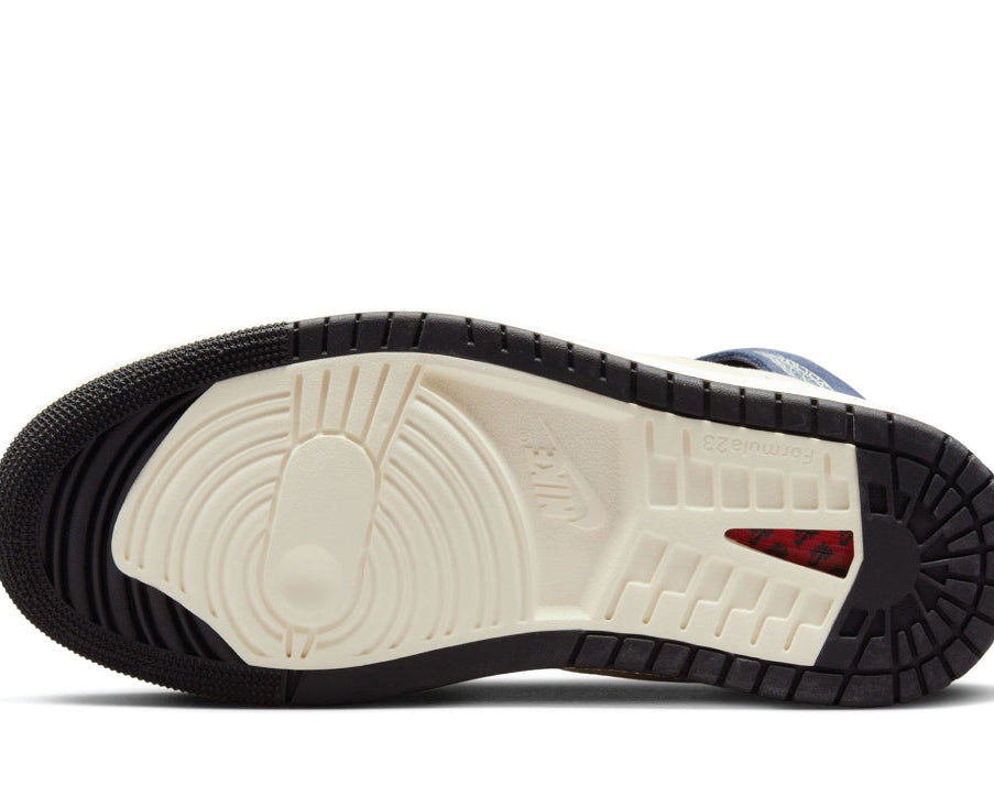 Air Jordan 1 High Zoom Air CMFT 2 Muslin Blackened Blue sneaker product image 4 | Foot Spikes