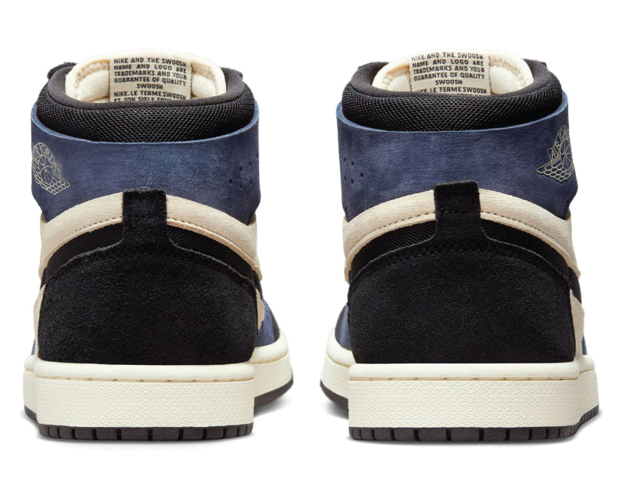 Air Jordan 1 High Zoom Air CMFT 2 Muslin Blackened Blue sneaker product image 3 | Foot Spikes