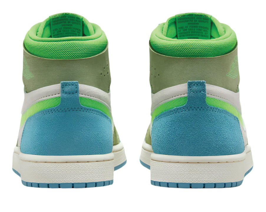 Air Jordan 1 High Zoom CMFT 2 Blue Electric Green sneaker product image 3 | Foot Spikes