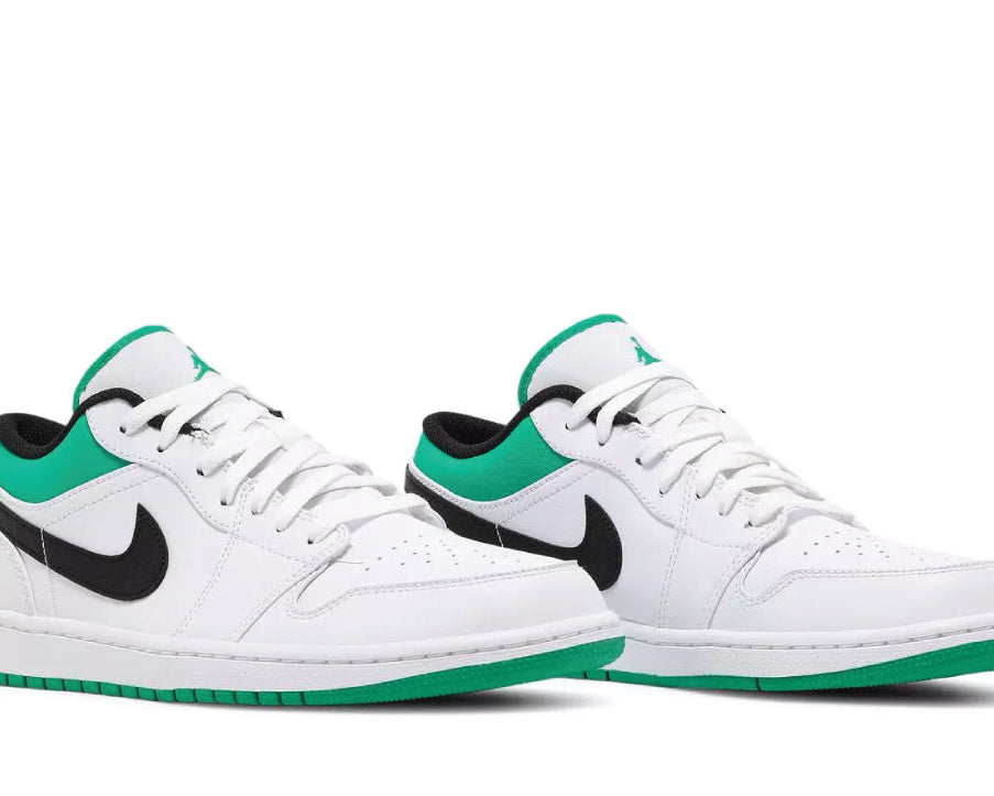 Air Jordan 1 Low White Lucky Green sneaker product image 2 | Foot Spikes