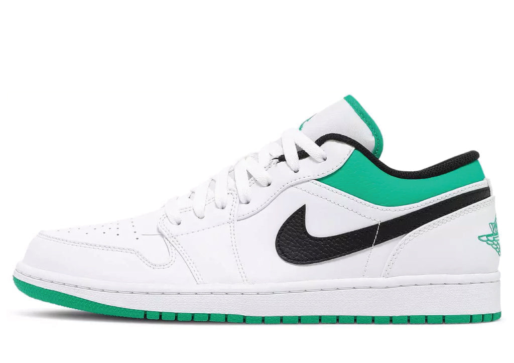 Air Jordan 1 Low White Lucky Green sneaker product image 1 | Foot Spikes