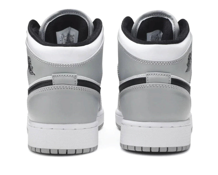 Air Jordan 1 Mid GS Light Smoke Grey sneaker product image 3 | Foot Spikes