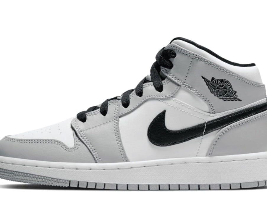 Air Jordan 1 Mid GS Light Smoke Grey sneaker product image 1 | Foot Spikes