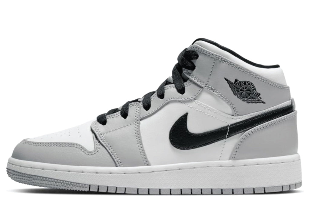 Air Jordan 1 Mid GS Light Smoke Grey sneaker product image 1 | Foot Spikes