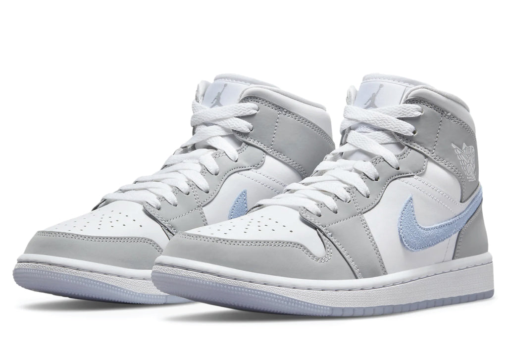 Air Jordan 1 Mid Grey Blue Wmns sneaker product image 2 | Foot Spikes