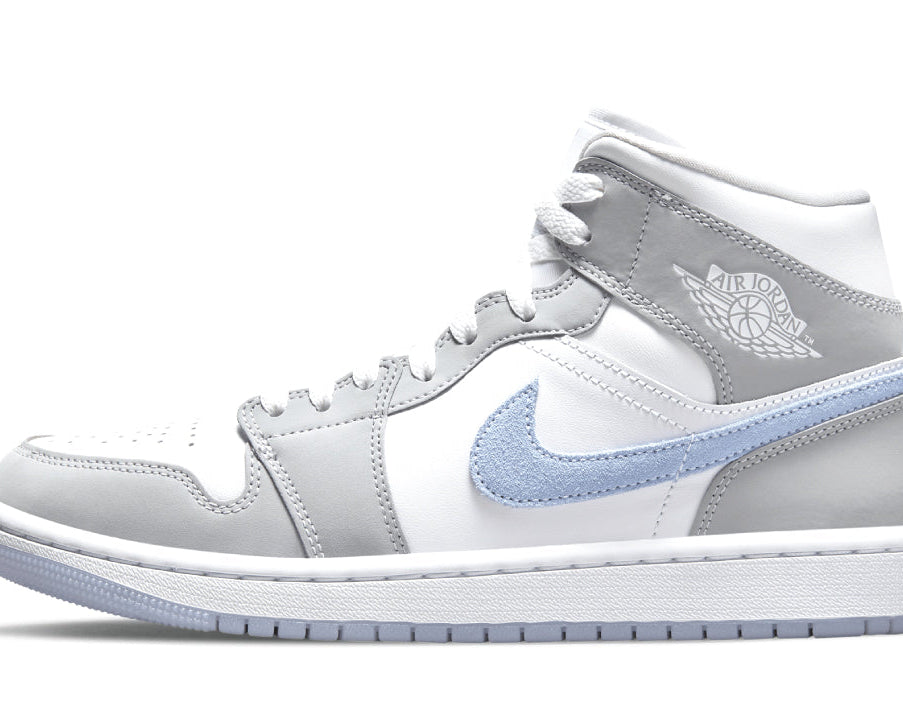 Air Jordan 1 Mid Grey Blue Wmns sneaker product image 1 | Foot Spikes