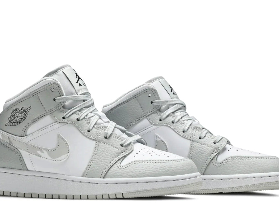 Air Jordan 1 Mid Grey Camo sneaker product image 2 | Foot Spikes