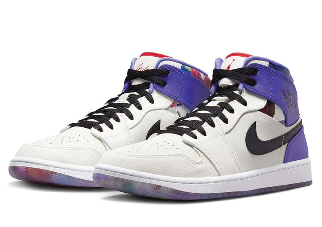 Air Jordan 1 Mid SE Valentine's Day Flowers sneaker product image 2 | Foot Spikes