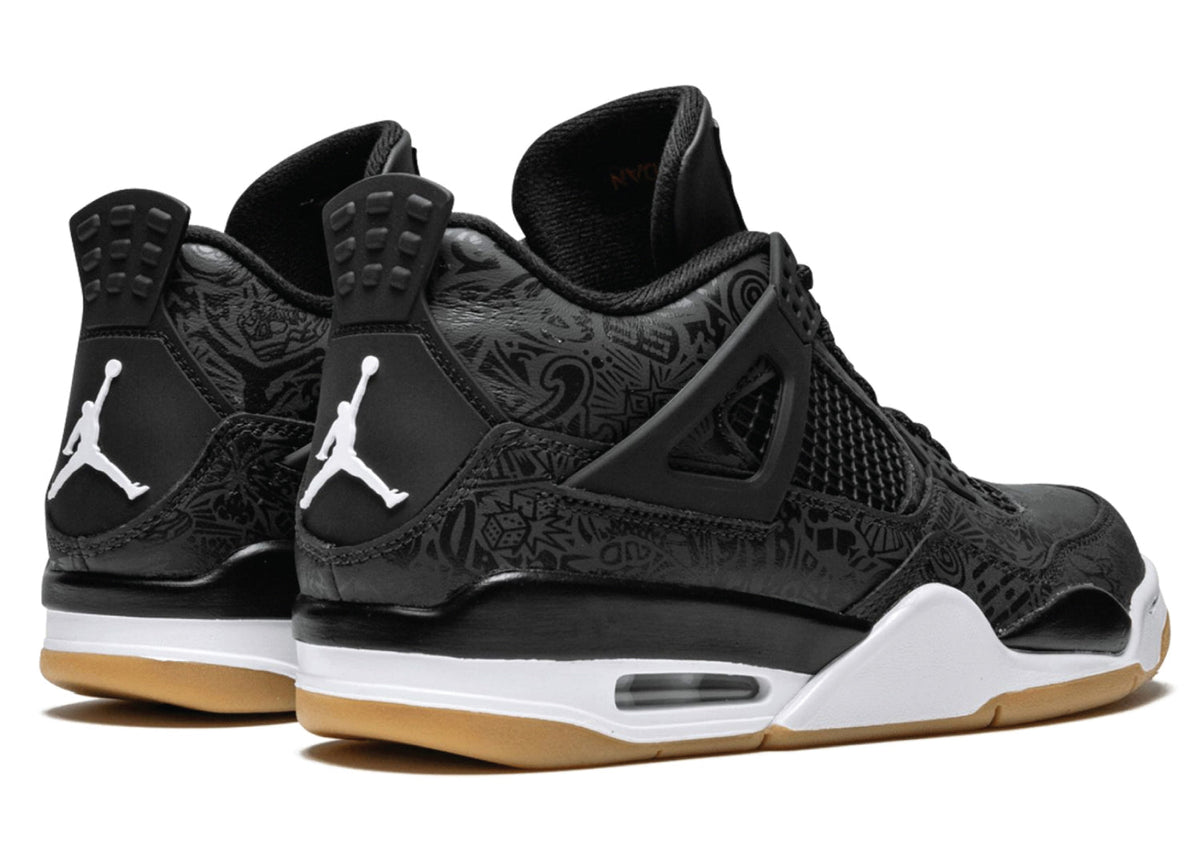 Air Jordan 4 Black Laser sneaker product image 3 | Foot Spikes