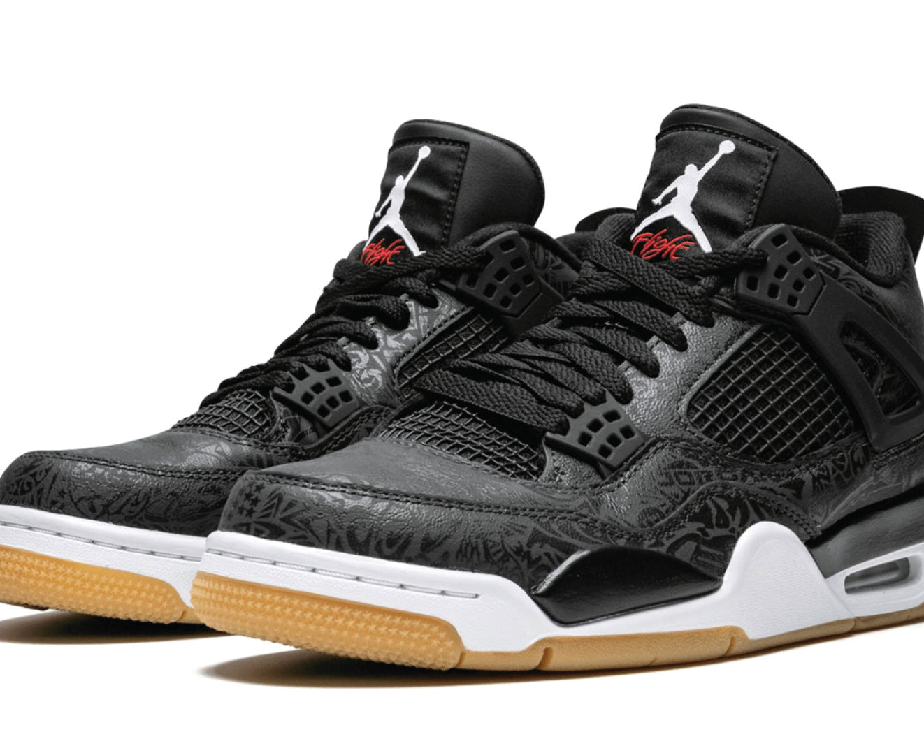 Air Jordan 4 Black Laser sneaker product image 2 | Foot Spikes