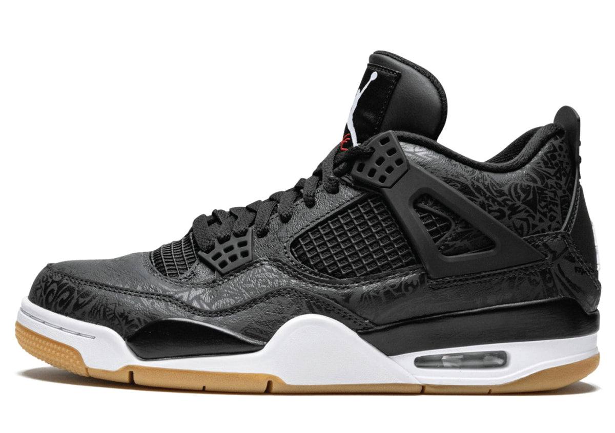 Air Jordan 4 Black Laser sneaker product image 1 | Foot Spikes