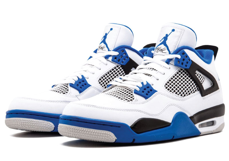 Air Jordan 4 Retro Motorsport Blue sneaker product image 2 | Foot Spikes