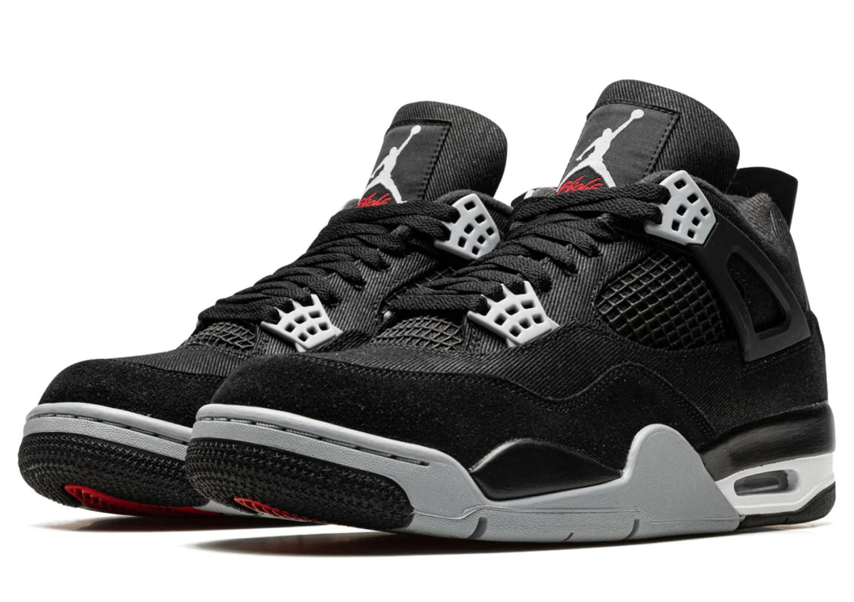 Air Jordan 4 Retro SE Black Canvas sneaker product image 3 | Foot Spikes