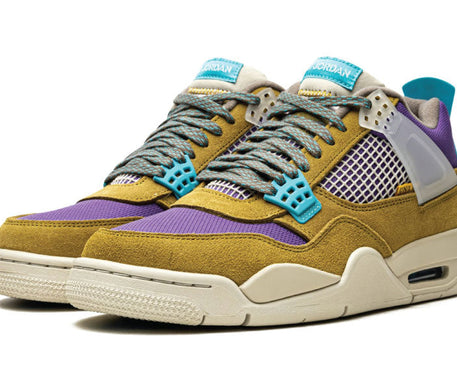 Air Jordan 4 Retro SP Union 30th Anniversary Desert Moss Tan sneaker product image 2 | Foot Spikes