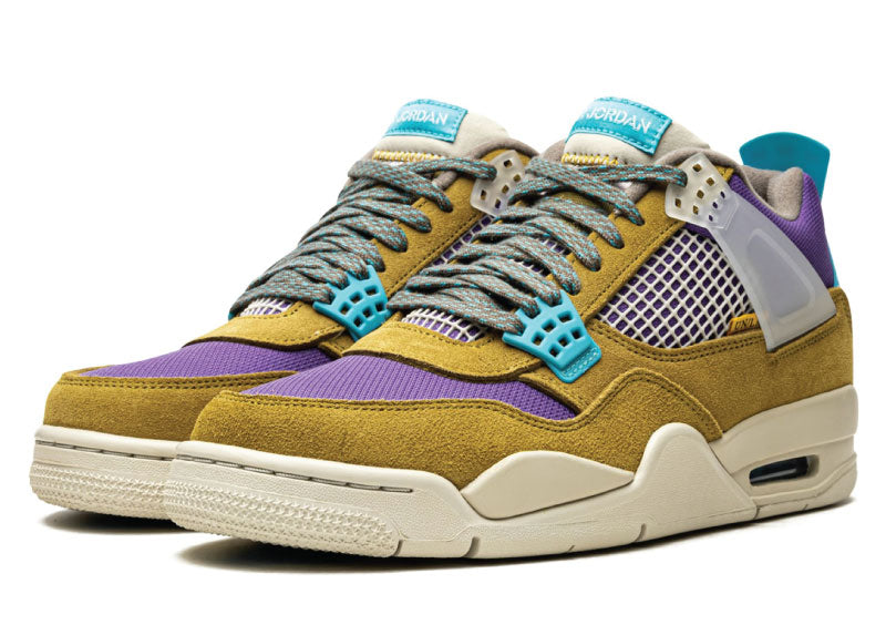 Air Jordan 4 Retro SP Union 30th Anniversary Desert Moss Tan sneaker product image 2 | Foot Spikes