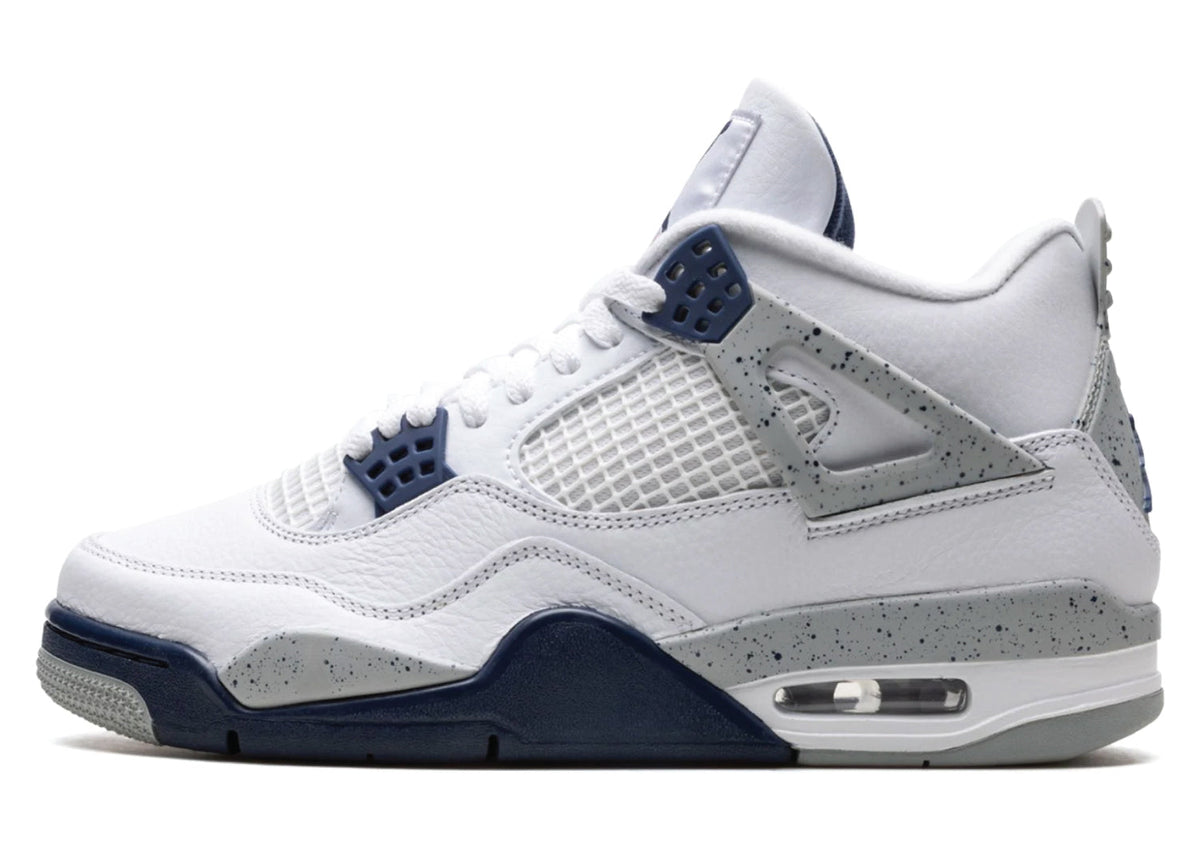 Air Jordan 4 Retro White Midnight Navy sneaker product image 1 | Foot Spikes