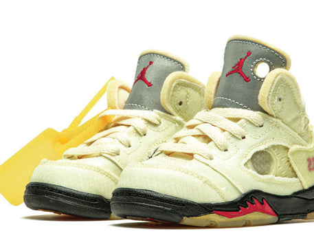 Air Jordan 5 Retro Off White Sail sneaker product image 2 | Foot Spikes