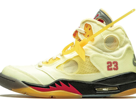 Air Jordan 5 Retro Off White Sail sneaker product image 1 | Foot Spikes