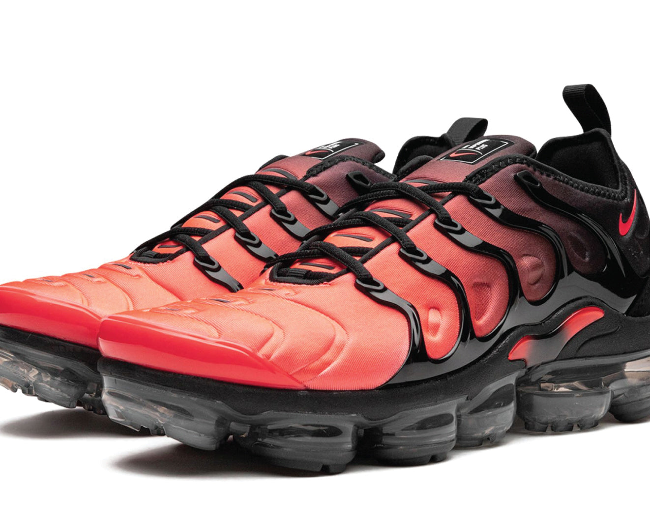 Air VaporMax Plus Black Crimson Gradient sneaker product image 2 | Foot Spikes