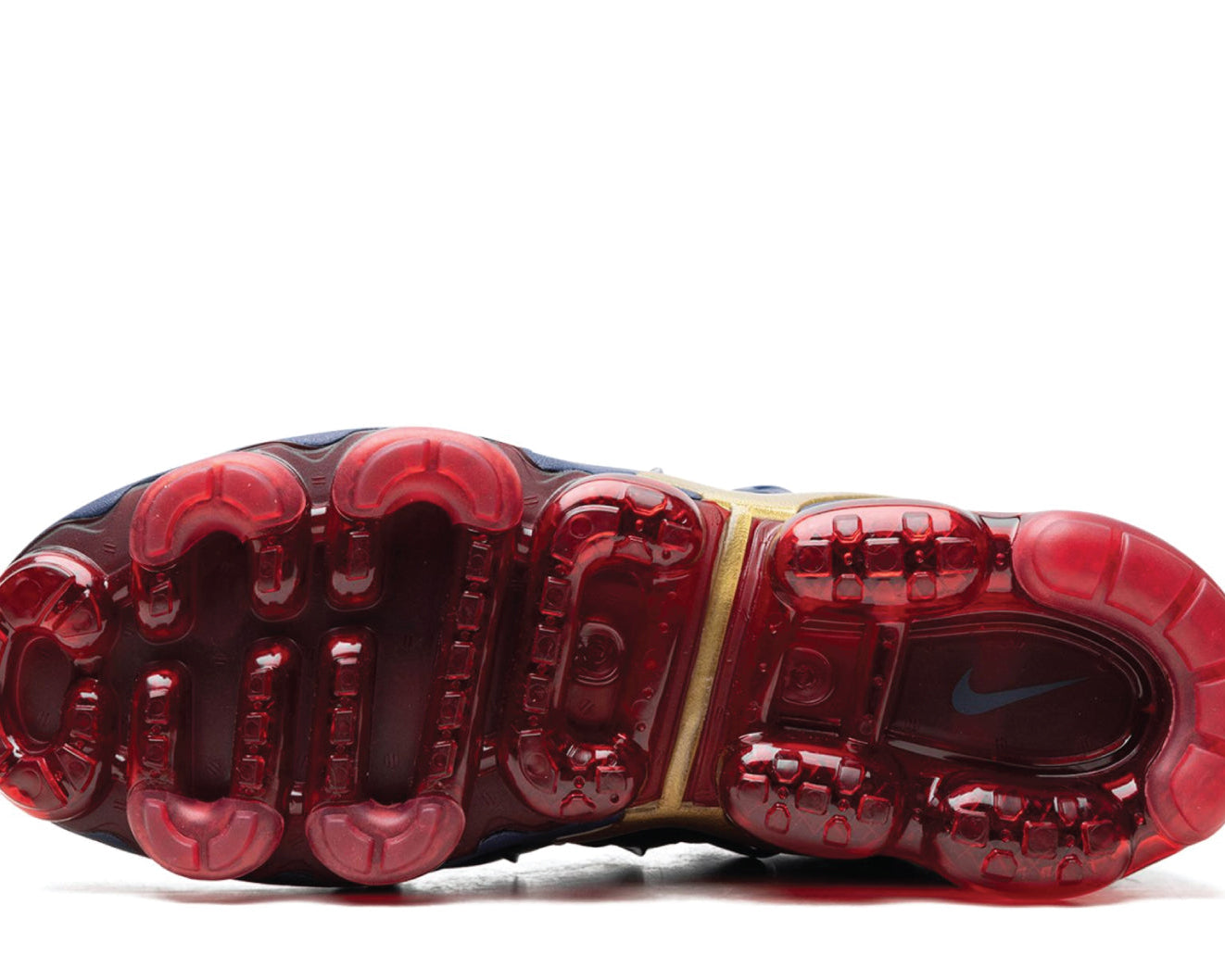 Air VaporMax Plus Metallic Midnight Blue/Gold sneaker product image 4 | Foot Spikes