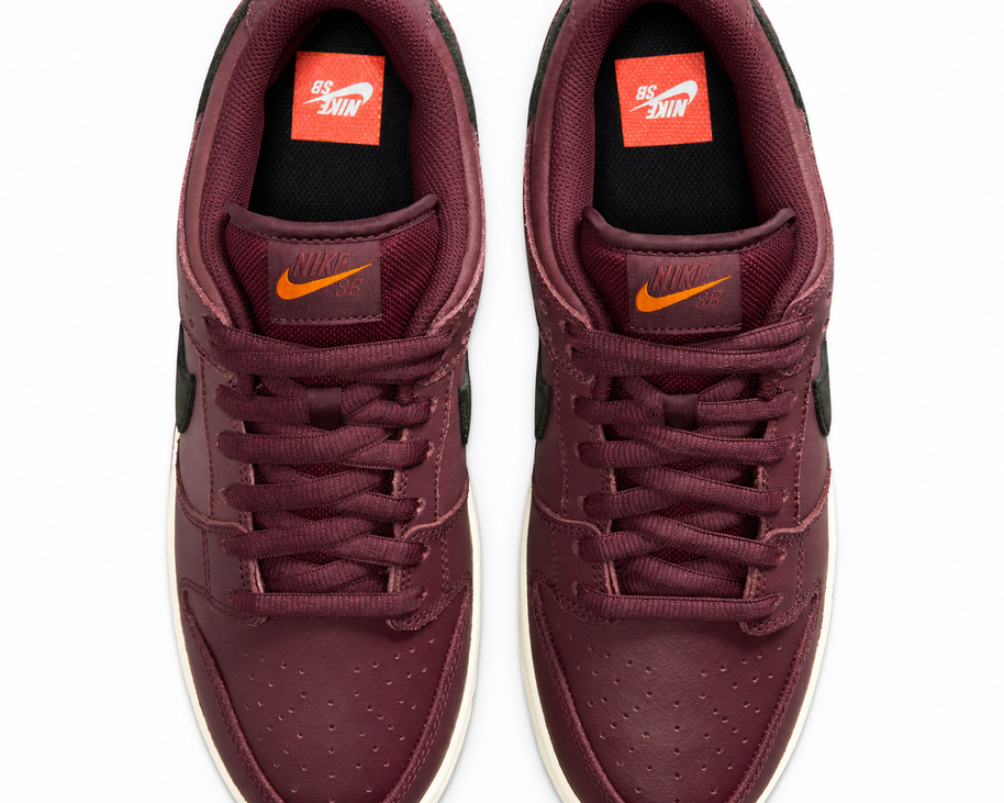 SB Dunk Low Pro ISO "Burgundy Crush" sneaker product image 4 | Foot Spikes