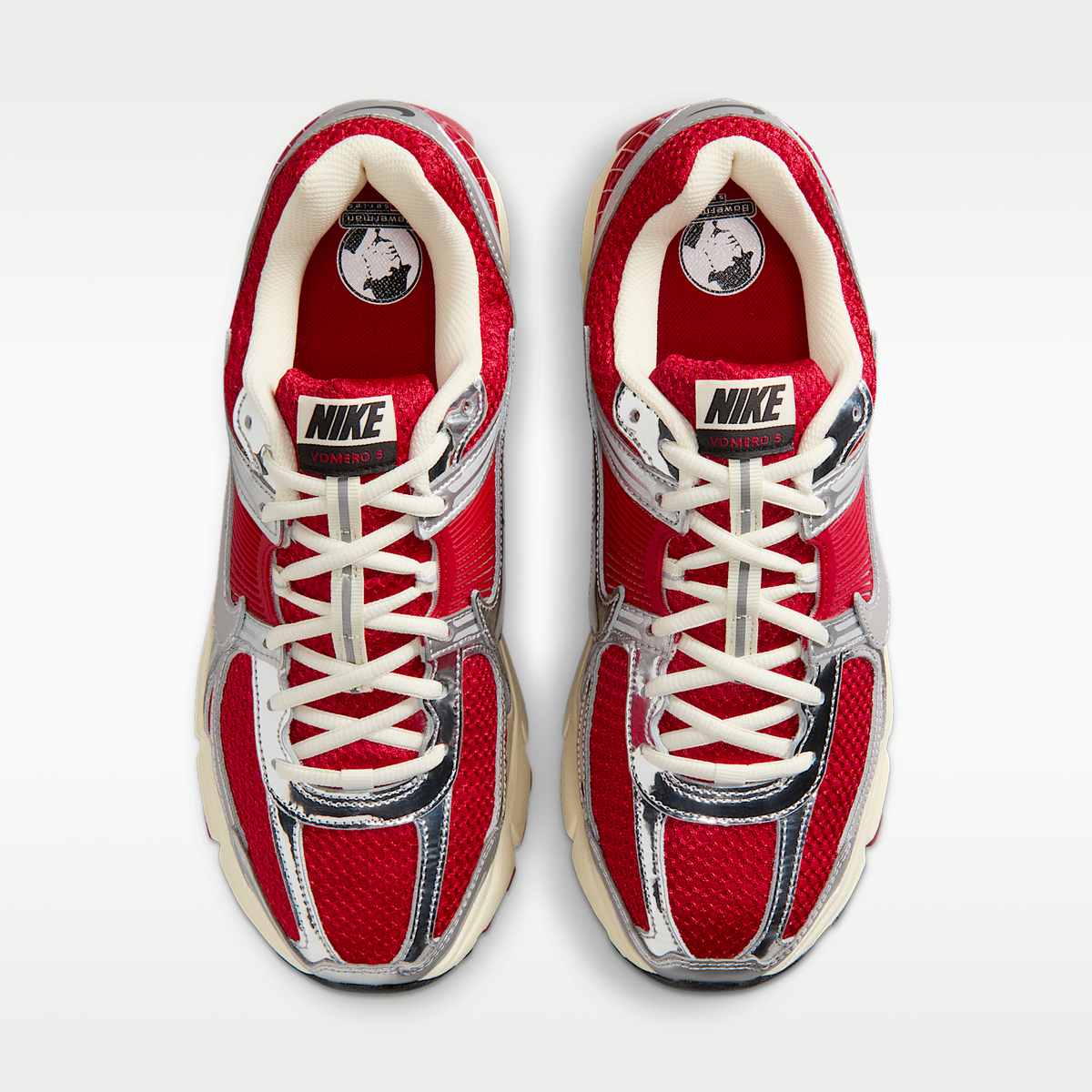Zoom Vomero 5 Gym Red/Chrome/Metallic Silver sneaker product image 4 | Foot Spikes