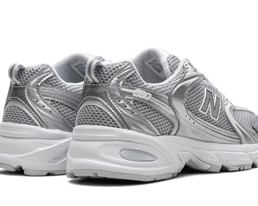 New Balance 530 Moonbeam Silver Metallic sneaker product image 3 | Foot Spikes