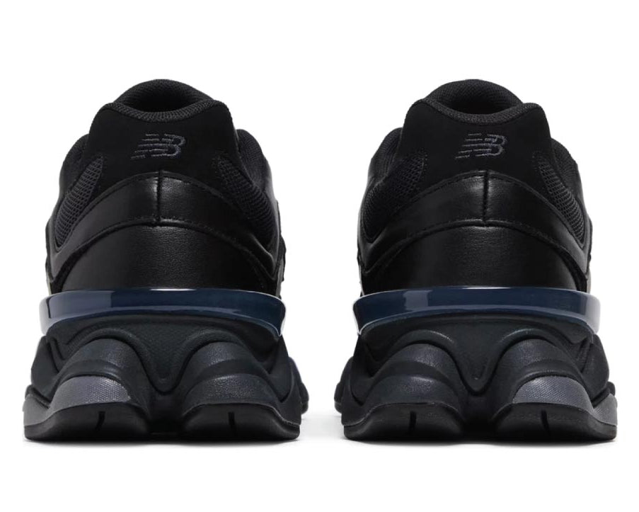 New Balance 9060 Triple Black Leather sneaker product image 3 | Foot Spikes