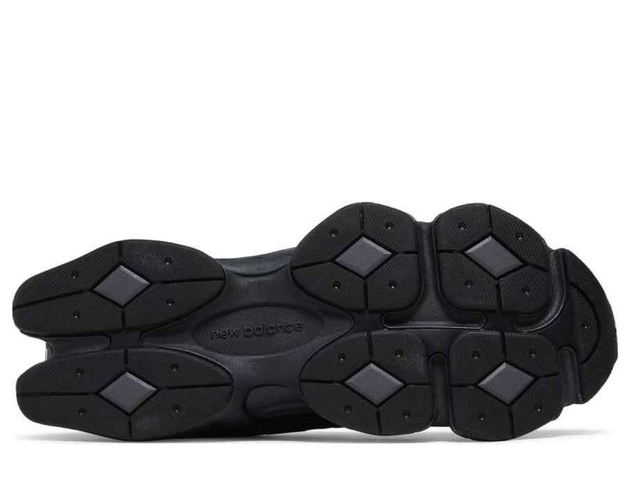 New Balance 9060 Triple Black Leather sneaker product image 4 | Foot Spikes