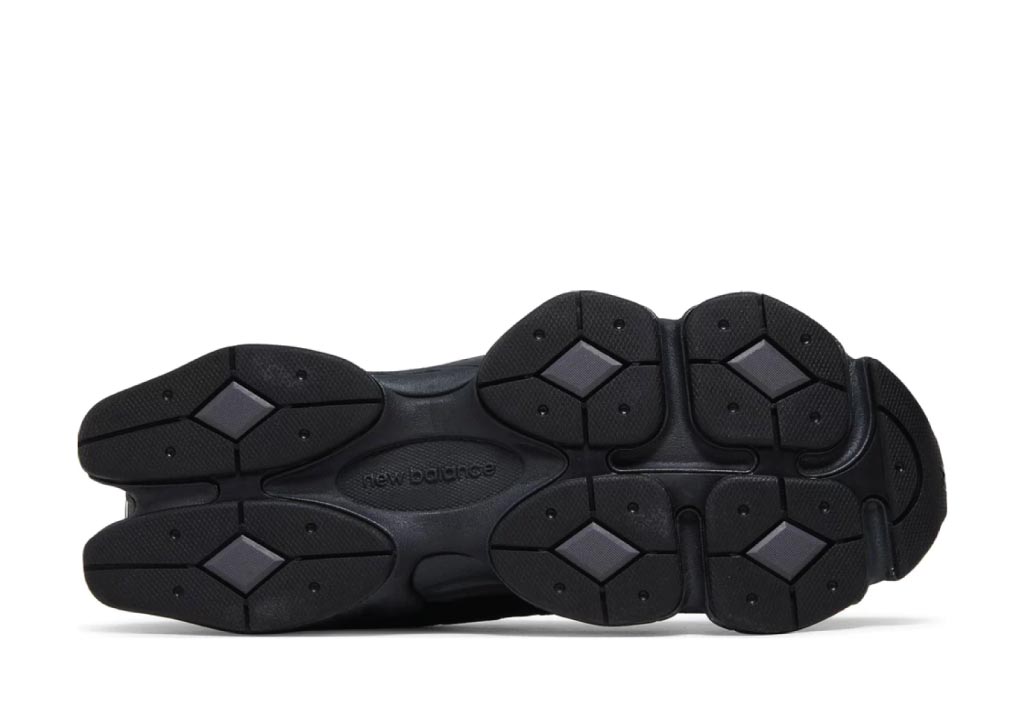 New Balance 9060 Triple Black Leather sneaker product image 4 | Foot Spikes