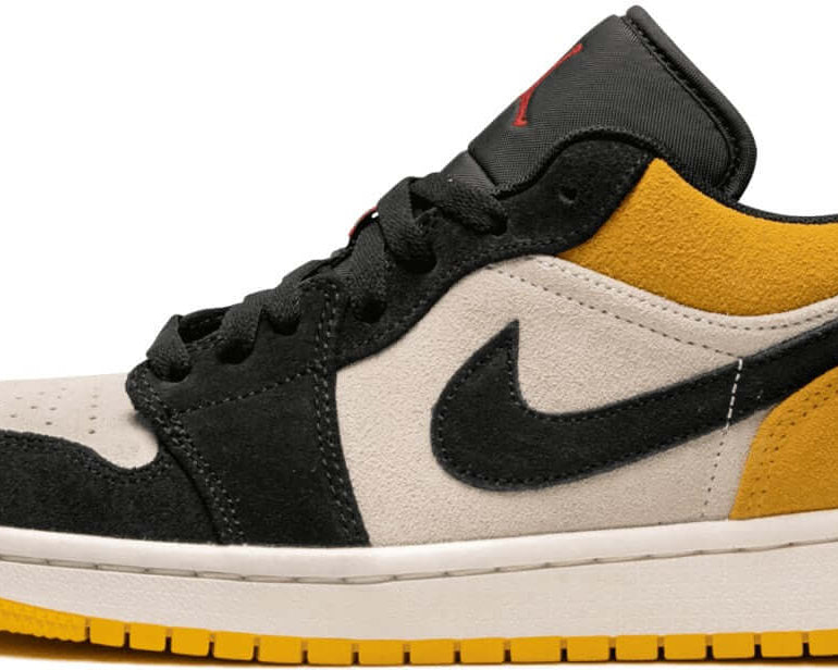 Air Jordan 1 Low Sail 'University Gold Black' sneaker product image 5 | Foot Spikes