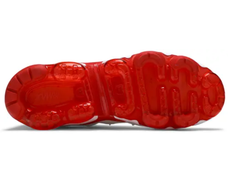 Air Vapormax Plus White University Red sneaker product image 2 | Foot Spikes