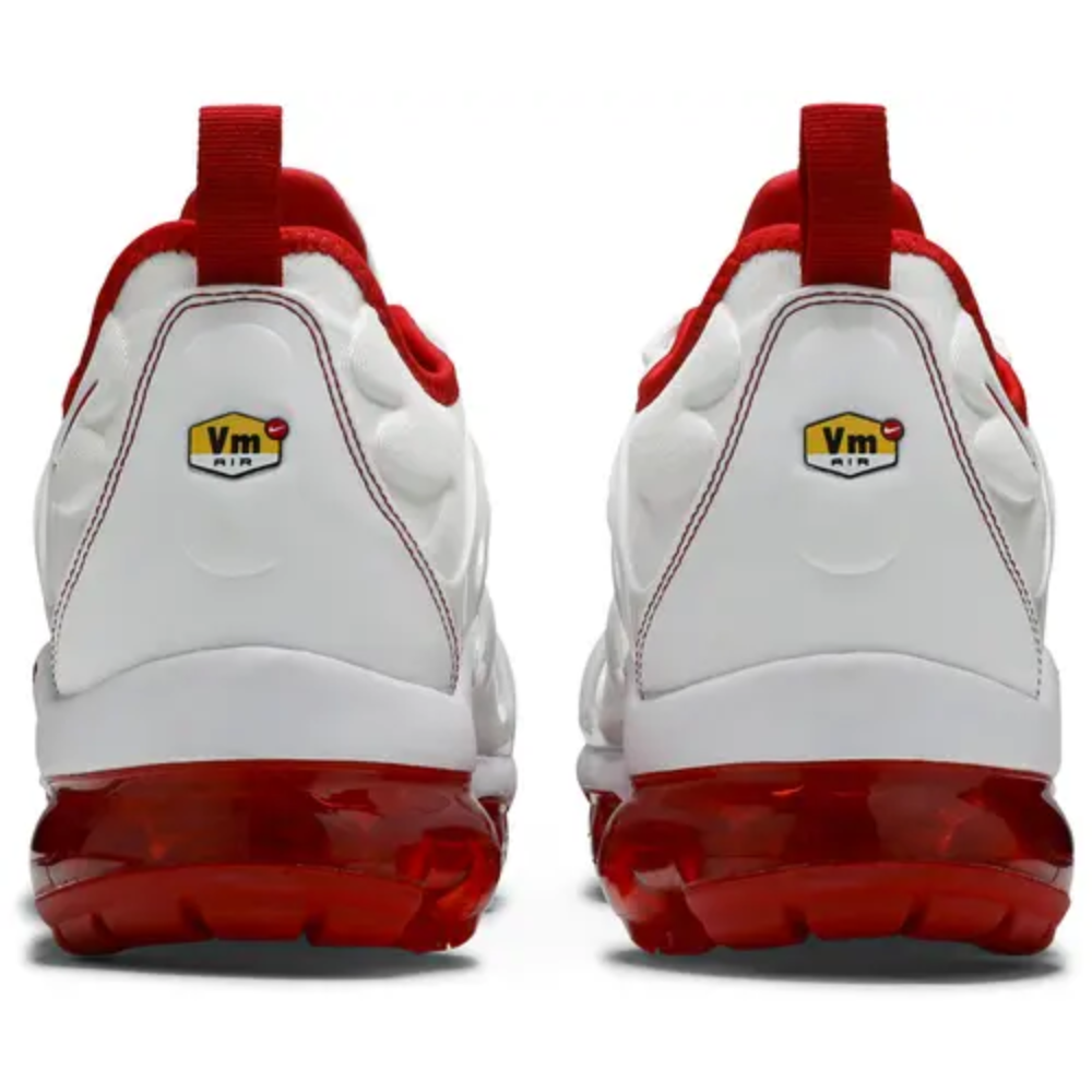 Air Vapormax Plus White University Red sneaker product image 3 | Foot Spikes
