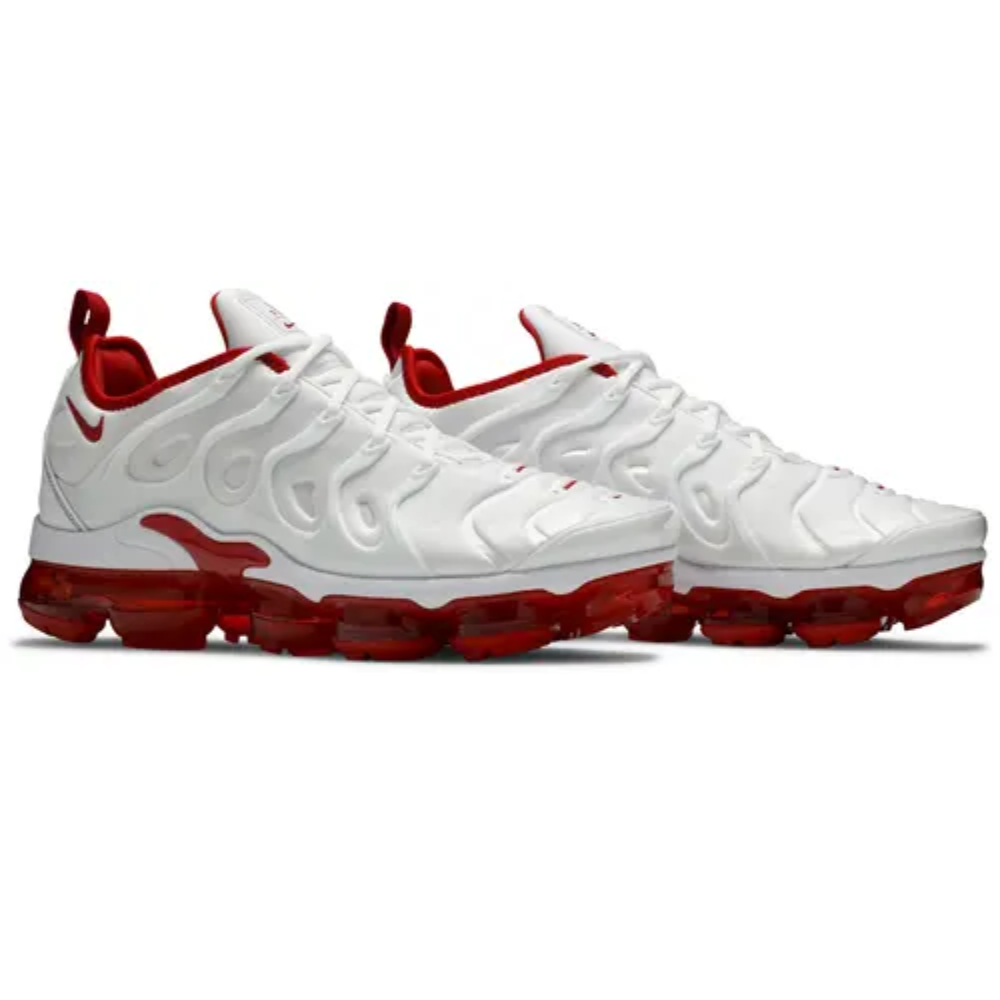Air Vapormax Plus White University Red sneaker product image 4 | Foot Spikes