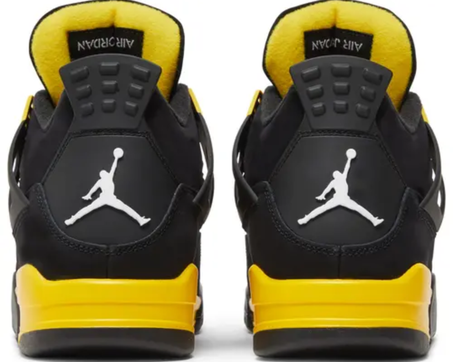 Air Jordan 4 Retro Yellow Thunder sneaker product image 3 | Foot Spikes