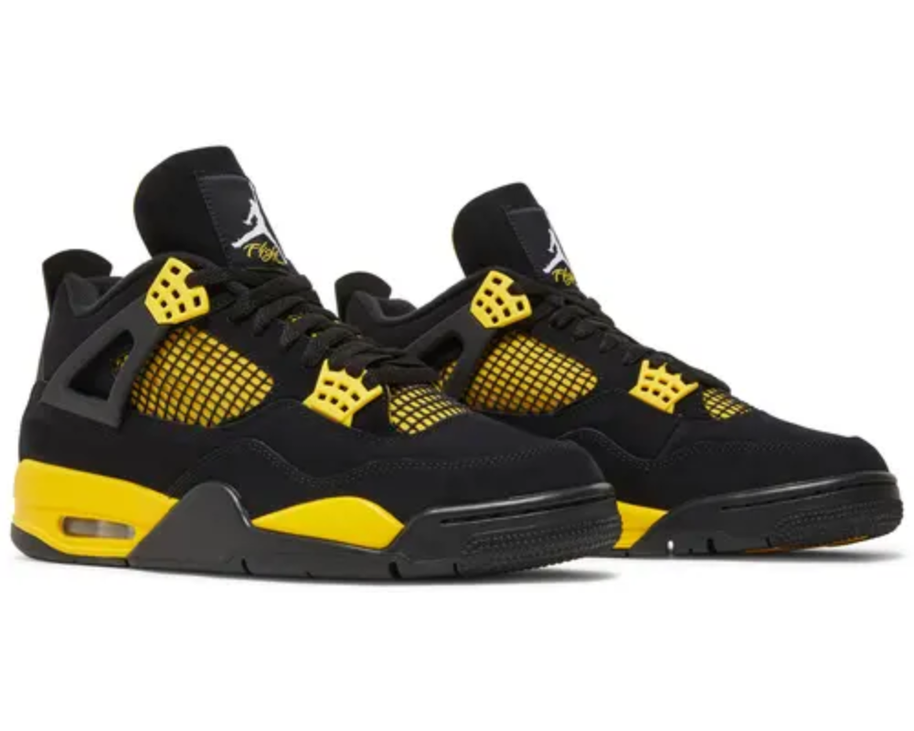 Air Jordan 4 Retro Yellow Thunder sneaker product image 4 | Foot Spikes