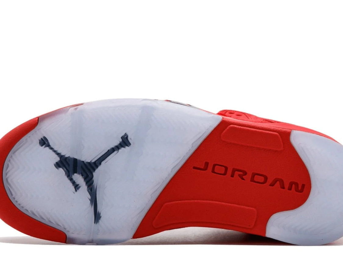 Air Jordan 5 Retro "Red Suede" sneaker product image 5 | Foot Spikes