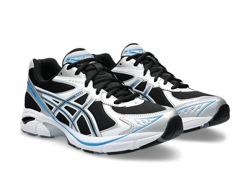Asics GT-2160 Black Pure Silver Bright Blue sneaker product image 2 | Foot Spikes