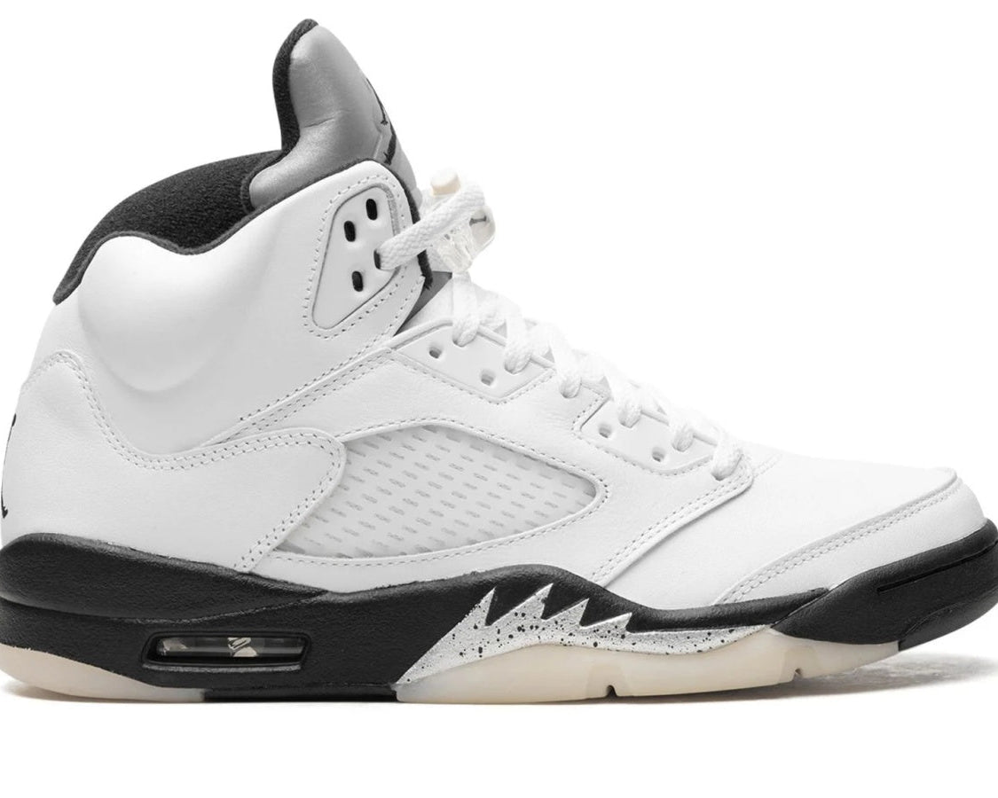 Air Jordan 5 "White/Black" sneaker product image 3 | Foot Spikes