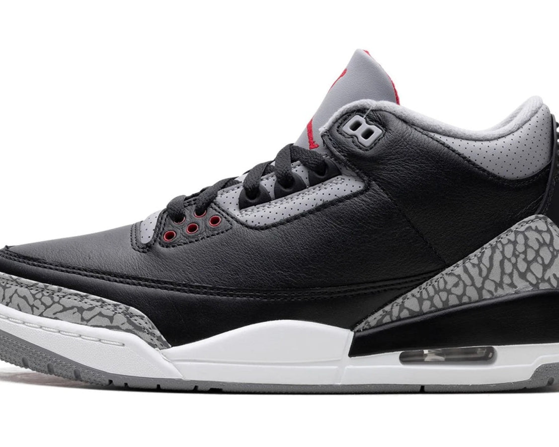 Air Jordan 3 "Black Cement" sneaker product image 1 | Foot Spikes