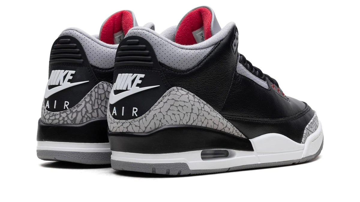 Air Jordan 3 "Black Cement" sneaker product image 4 | Foot Spikes